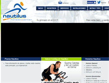 Tablet Screenshot of nautilusfitness.com.ve
